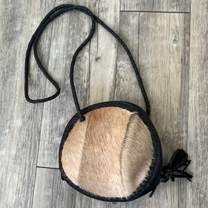 CLEOBELLA Ponyhair Cowhide Authentic Round Crossbody Western Bohemian
